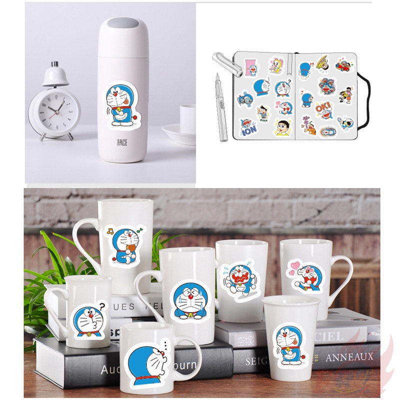 ❉ Nhân Vật Doraemon Xinh Xắn Dùng Trong Trang Trí Miếng Dán Mini Trang Trí Nhật Ký / Nhật Ký ❉ Set 40 Sticker Dán Trang Trí Nhật Ký, Sổ Tay, Ván Trượt