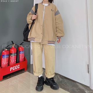 [KB597]🧸 Áo khoác bomber FOREST Hàn Quốc (Có sẵn/ảnh thật)