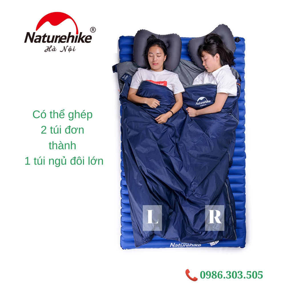 [Freeship Extra Túi ngủ văn phòng, túi ngủ Naturehike Lw180, kén ngủ dã ngoại lw180 siêu ấm, gọn nhẹ NH15S003-D | BigBuy360 - bigbuy360.vn