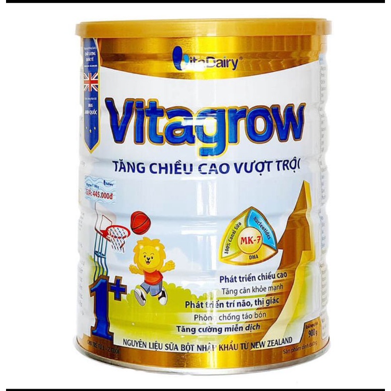 Sữa VitaGrow 900g phát triển chiều cao và trí não