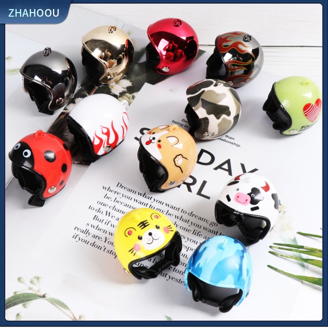 ☃Nhà☃ Mũ Bảo Hiểm In Họa Tiết Hoạt Hình Cho Gà / Chim Cảnh