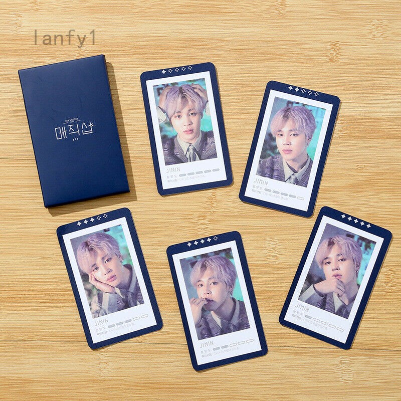Bộ 5 tấm ảnh thẻ LOMO in hình JIMIN nhóm BTS