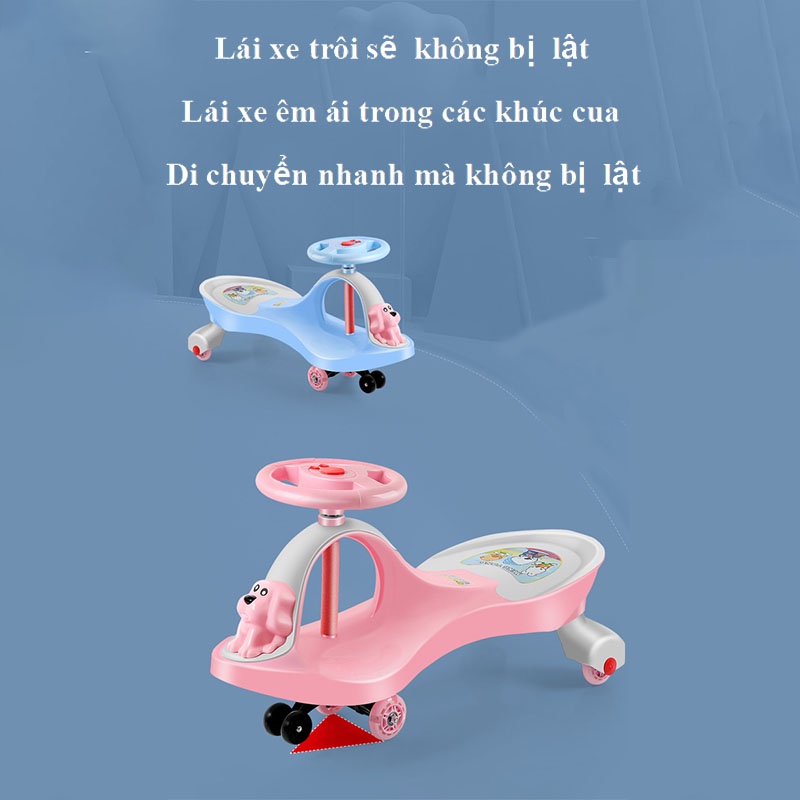 Đồ chơi thể thao Xe hơi xoay trẻ em 1-3-6 tuổi Xe yo-yo phổ quát bánh xe im lặng cho bé trượt xe đồ chơi
