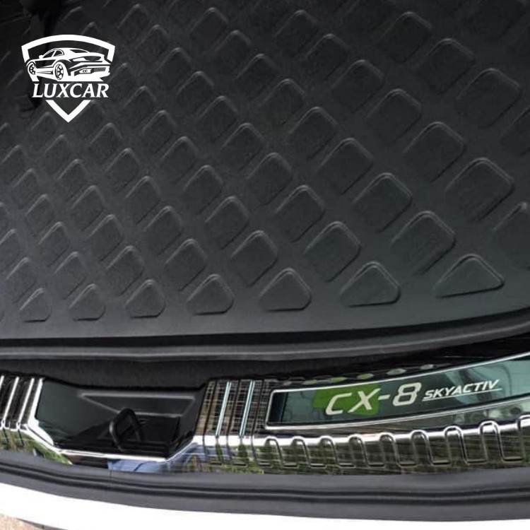 Nẹp chống trầy cốp sau xe MAZDA CX8 | LUXCAR chất liệu INOX-TITAN cao cấp
