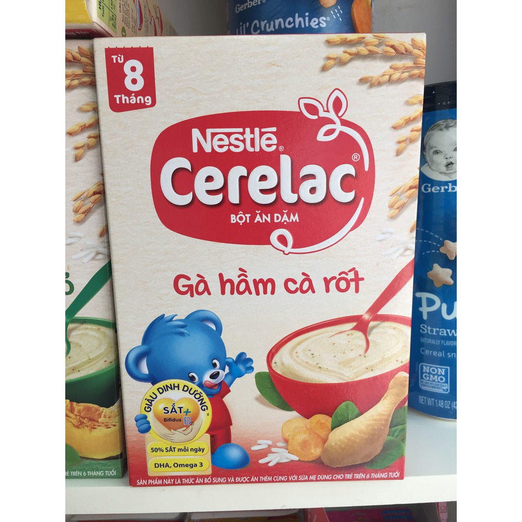 [Date mới] Bột ăn dặm Nestle Gà hầm cà rốt 200gr (8-24 tháng)