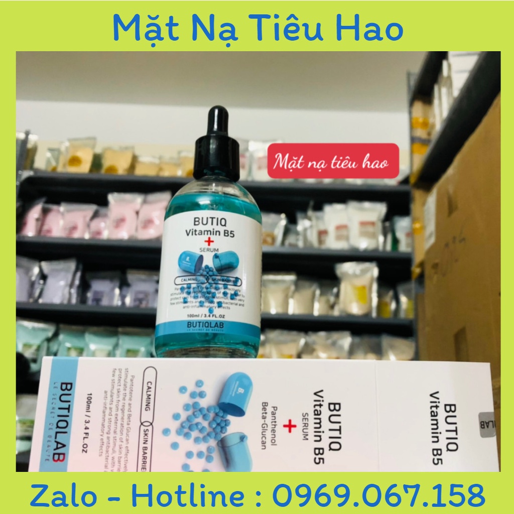 Serum b5 butiq lab Hàn Quốc tính chất vitamin b5 hàn vitab5 hab5 cấp ẩm phục hồi căng bóng da chính hãng công yy