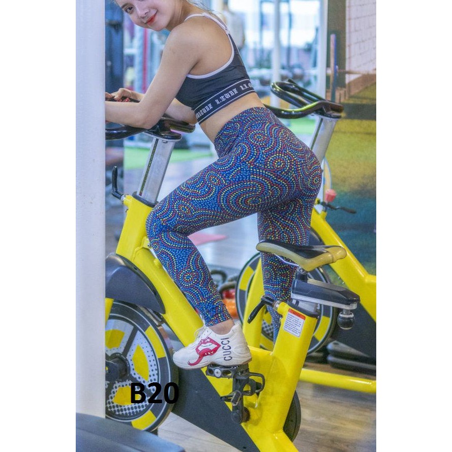 Quần Legging nữ họa tiết, co giãn 4 chiều tập gym/yoga thoải mái, không bai xù, tôn dáng chuẩn đẹp! | BigBuy360 - bigbuy360.vn