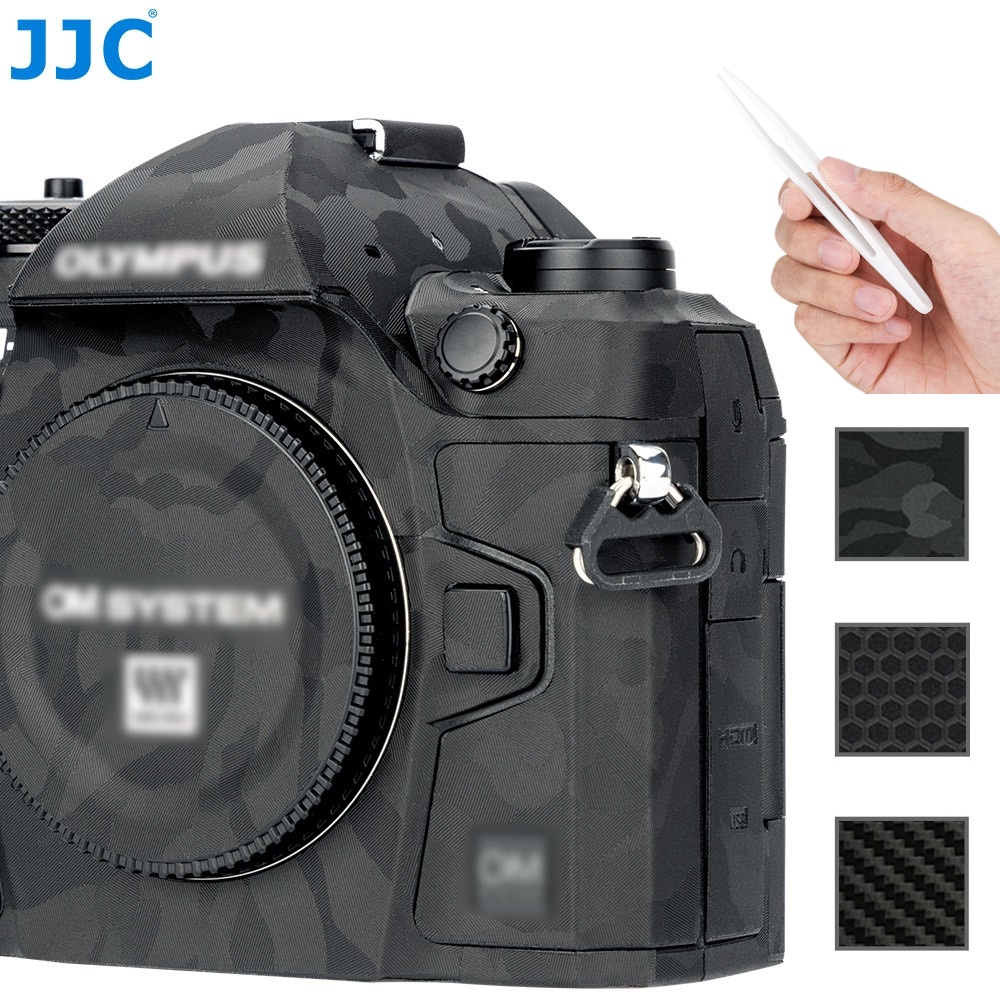 JJC OM-1 Da máy ảnh, Miếng dán bảo vệ trang trí thân máy ảnh dành cho hệ thống Olympus OM OM-1 OM1, Phim che phủ 3M không dư lượng chống xước, Phụ kiện máy ảnh DSLR