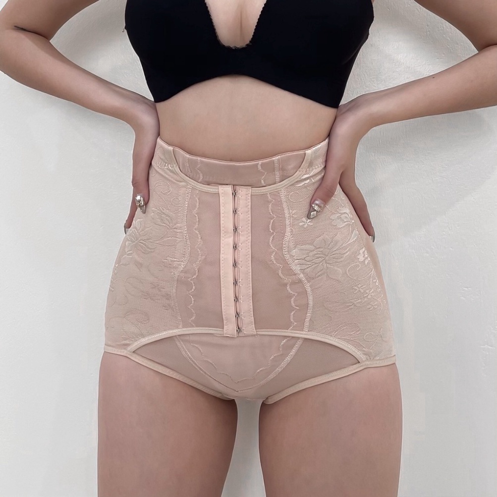 Quần gen nịt bụng mặc váy định hình eo 9 khuy cài cạp cao 882 [MEOW Corset]