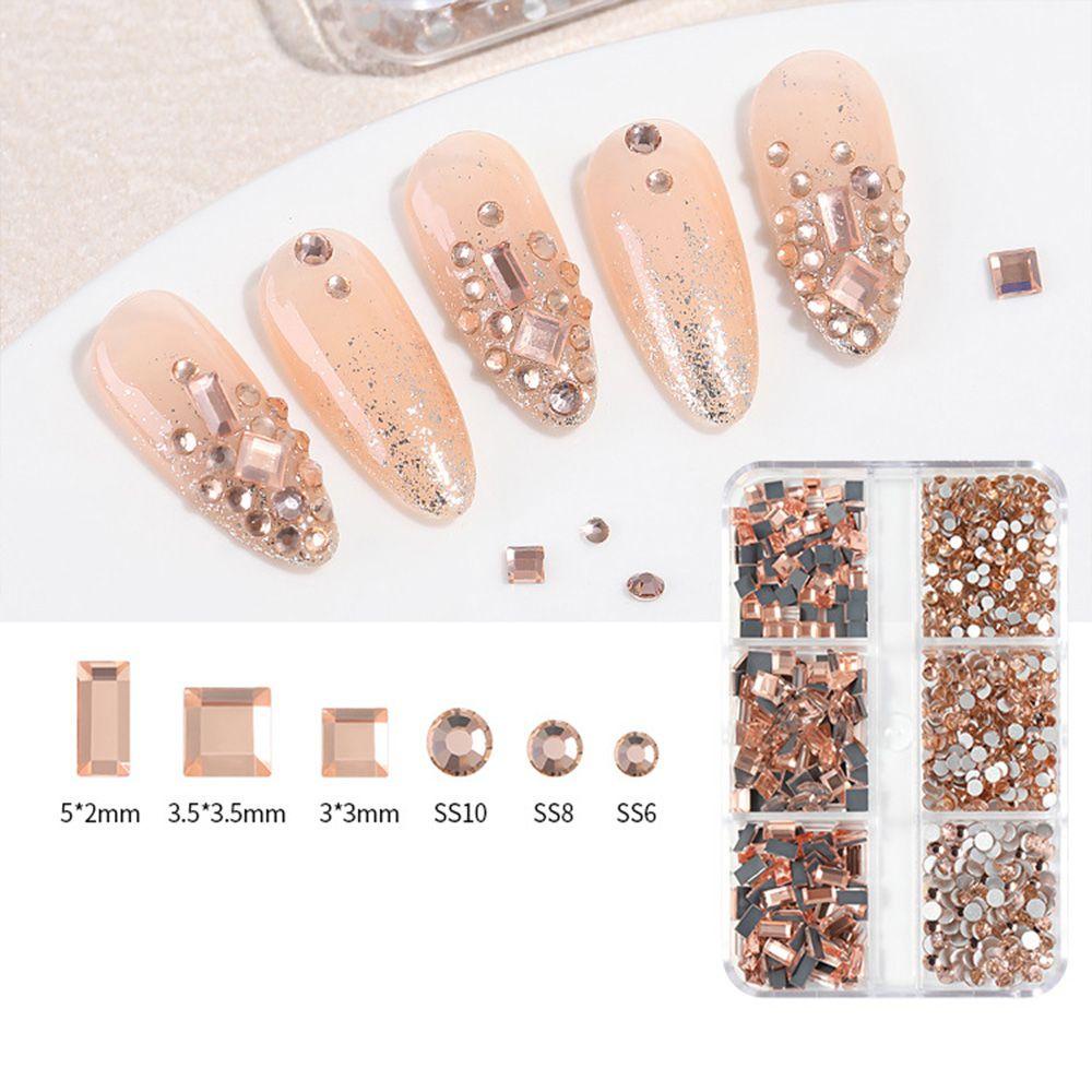Hạt Charm Lấp Lánh Nhiều Hình Dạng Dùng Trang Trí Móng Tay DIY|Phụ Kiện Trang Trí Móng Tay 3D Xinh Xắn
