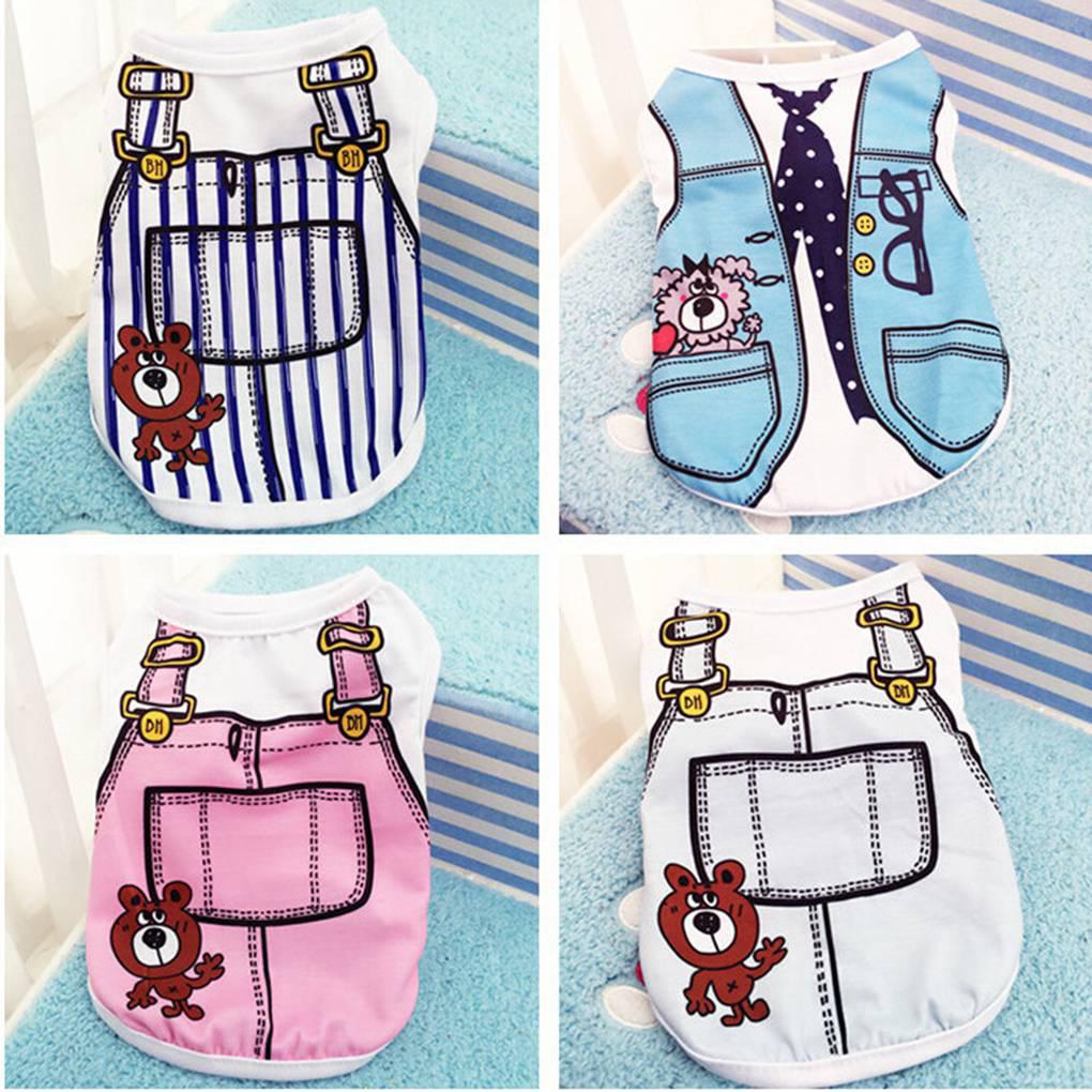 Áo Thun Sát Nách Vải Cotton Thời Trang Xuân Hè 2019 Cho Thú Cưng