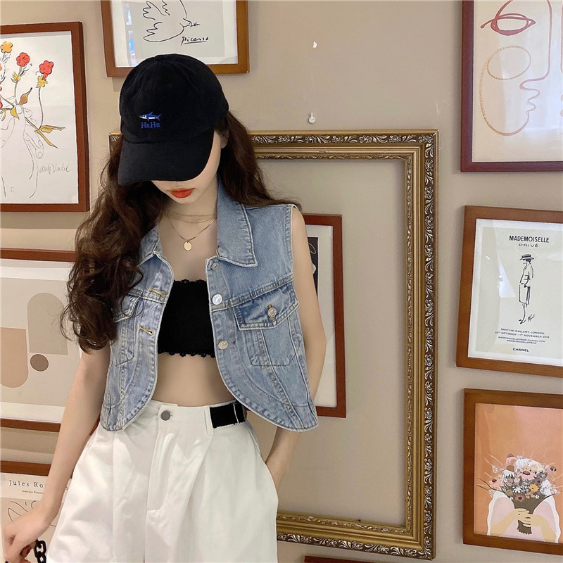 Áo Khoác Denim Không Tay Thời Trang Dành Cho Nữ | BigBuy360 - bigbuy360.vn