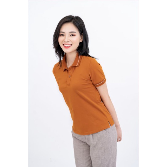 Áo Polo KINTY nữ tay ngắn, vải cotton, có giãn,thoáng mát, áo phông cổ bẻ phòng cách công sở