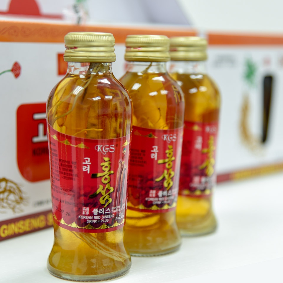 Combo 10 chai Nước sâm có củ Hàn Quốc KGS