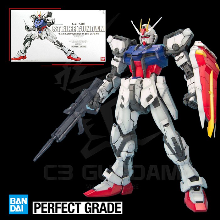 MÔ HÌNH GUNDAM BANDAI PG 1/60 GAT-X 105 STRIKE GUNDAM SEED