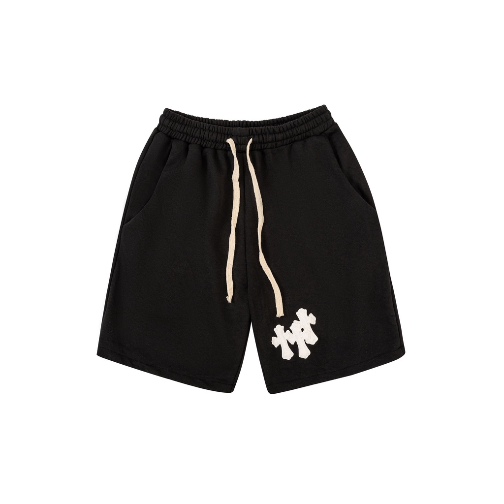Quần short ODIN Triple, Quần cộc thêu hình thánh giá nam nữ unisex, Local Brand Odin Club