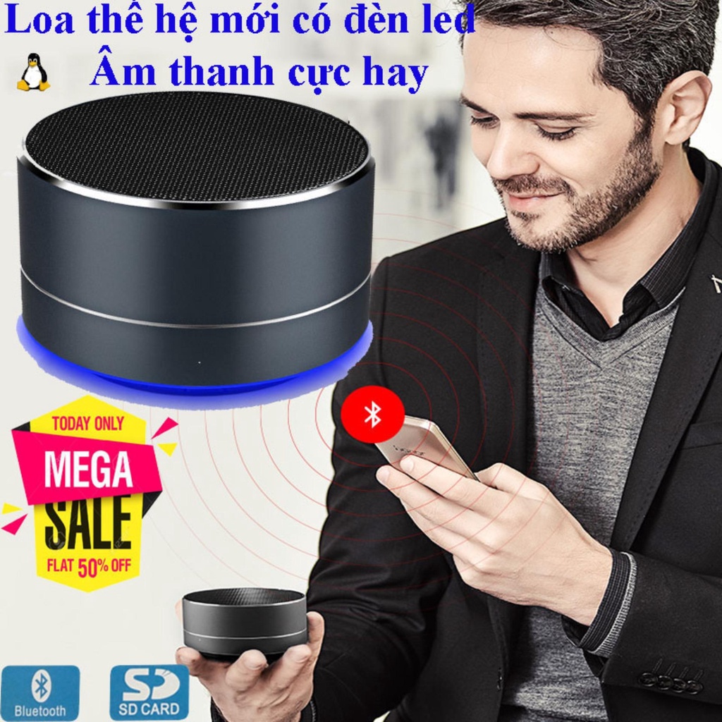 Loa Phat Nhac Qua Bluetooth_Loa Bluetooth Speaker A10  Cao Cấp Cực Hot Mẫu Mã Cực Đẹp Và Vỏ Nhôm