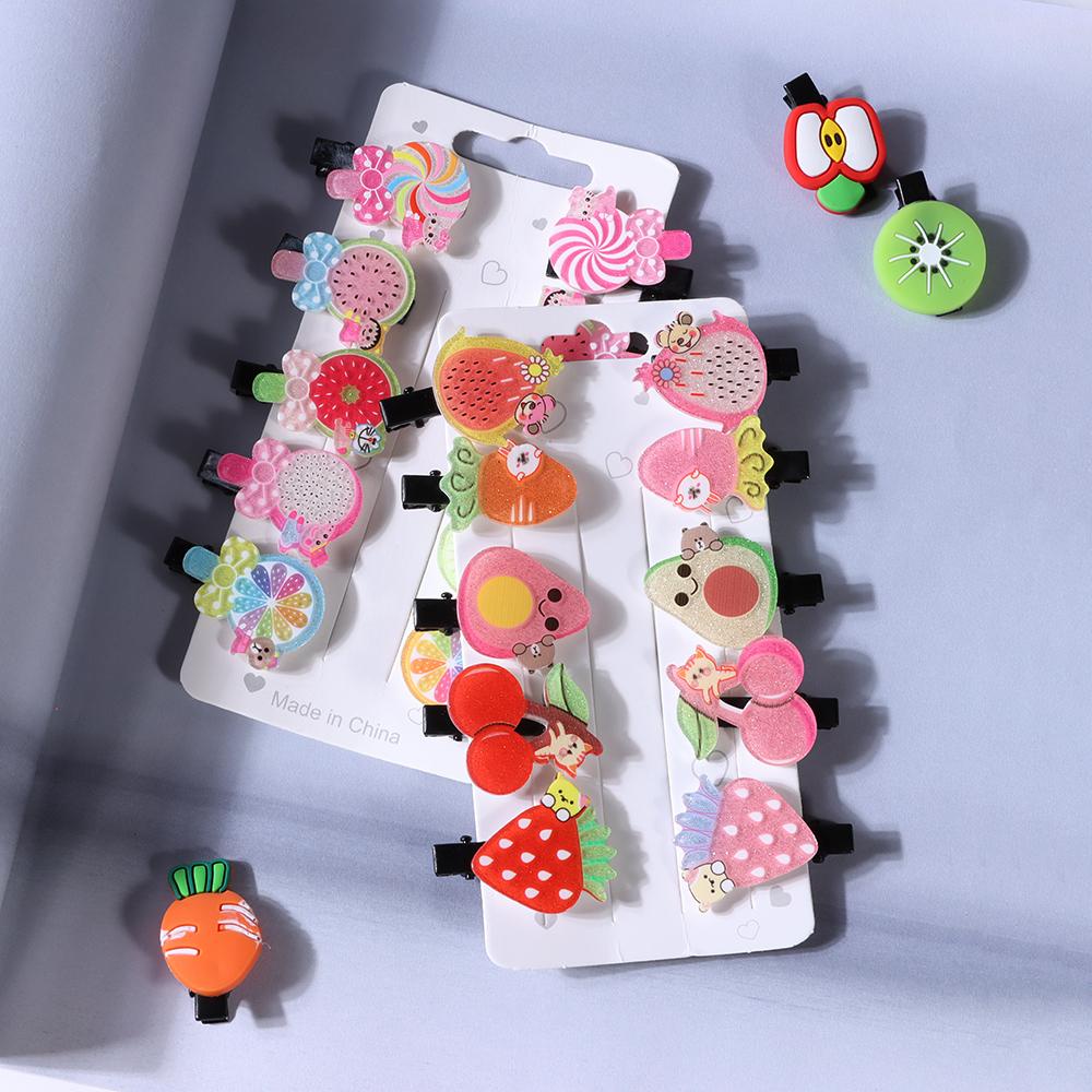 Kẹp Tóc Họa Tiết Hoạt Hình Màu Kẹo Ngọt