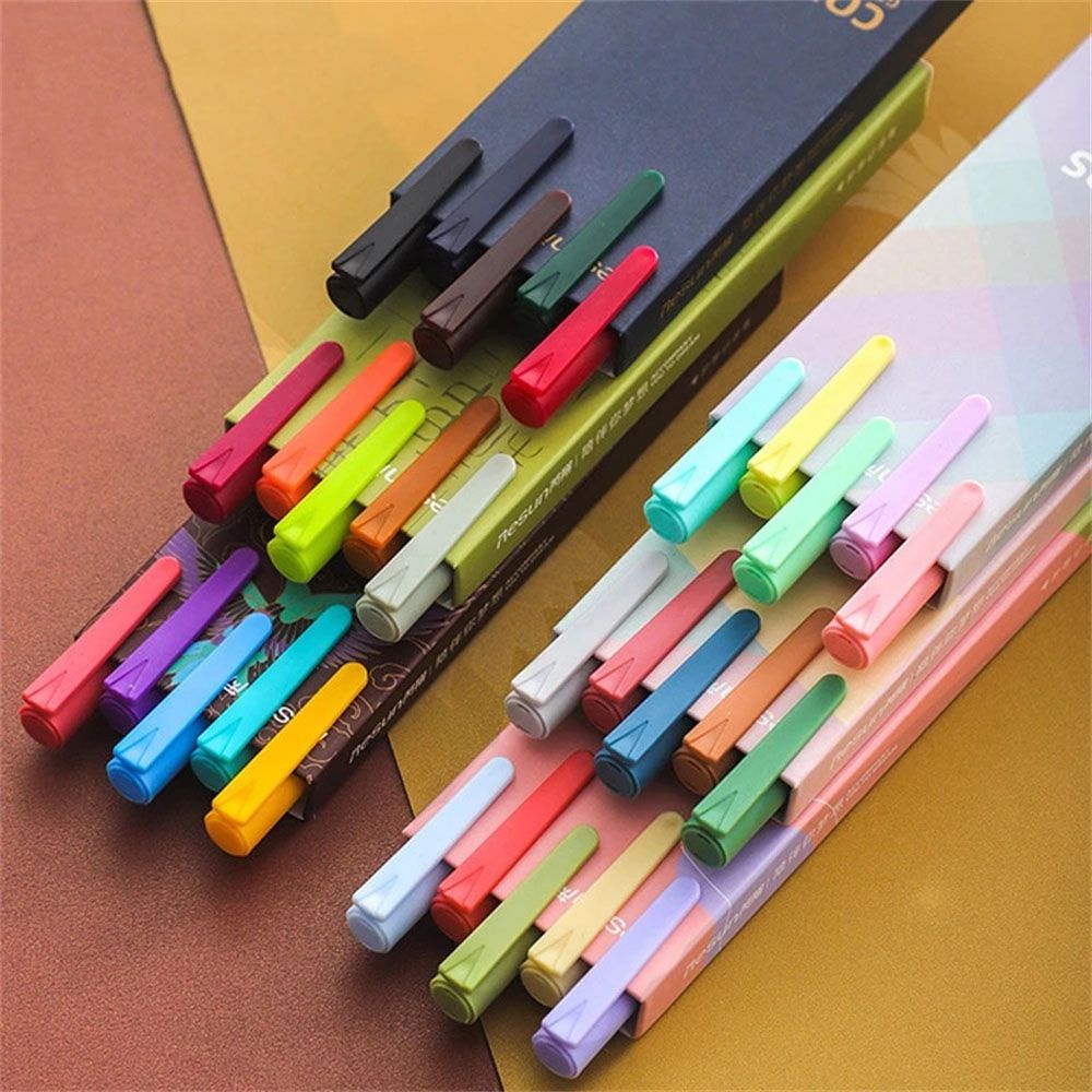 Hộp 5 bút bi ngòi 0.5mm nhiều màu sắc dễ thương