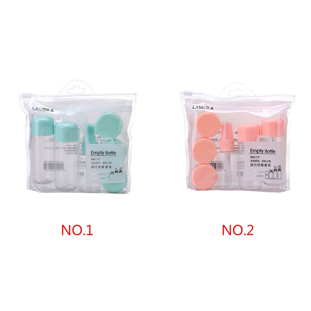 [Hàng mới về] Set 8 dụng cụ đựng mỹ phẩm mini tiện dụng mang theo khi đi du lịch | BigBuy360 - bigbuy360.vn