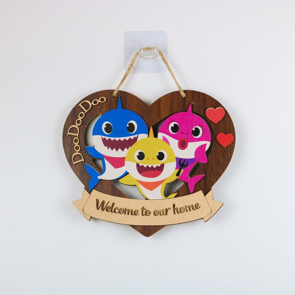 Bảng gỗ Gia đình bơ, heo, cà rốt, gấu,...  - Bảng gỗ treo tường, trang trí nhà cửa