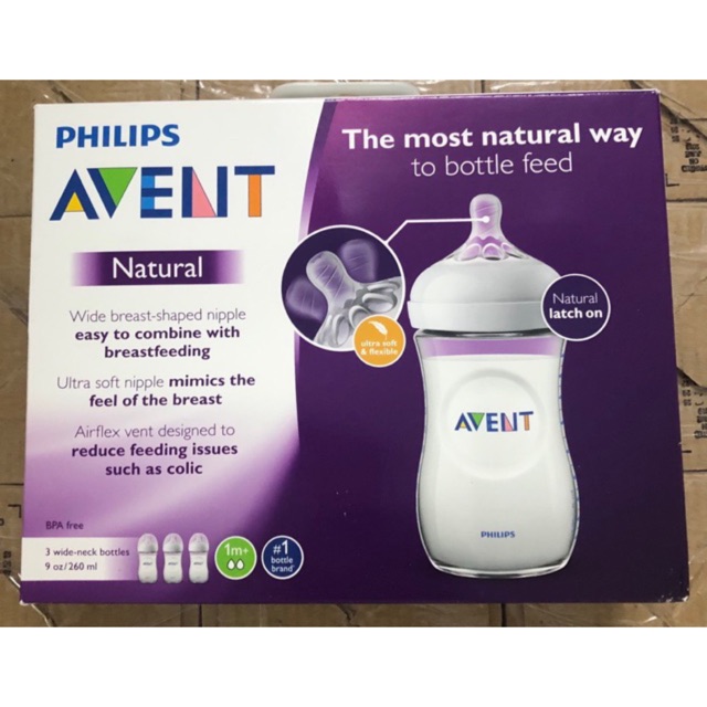 Set Bình sữa avent 125 / 260ml