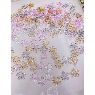 Hoa mai thuỷ tinh trang trí nail
