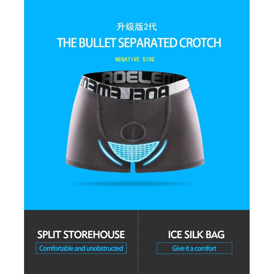 Quần lót boxer dáng rộng thoải mái gợi cảm cho nam