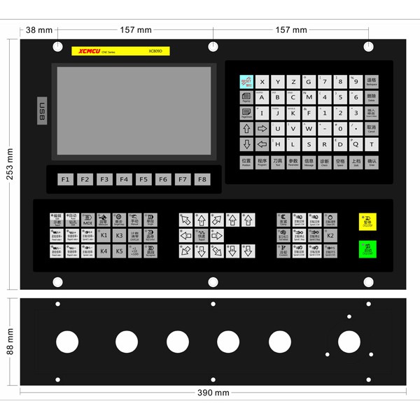 Bộ điều khiển máy CNC máy phay, máy tiện XC809T – XC809D Series