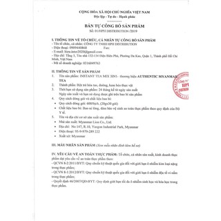Trà sữa Authentic Myanmar (bịch 30 gói)