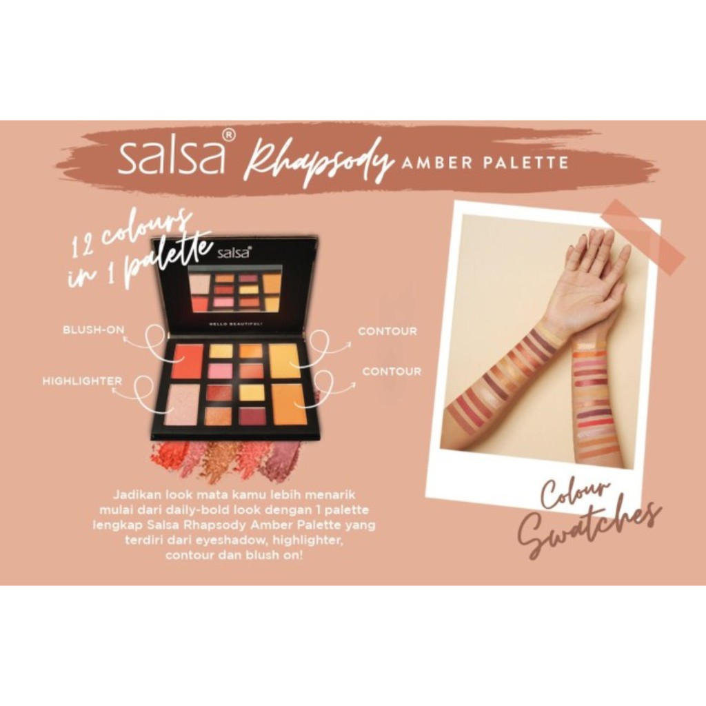 (hàng Mới Về) Bảng Phấn Mắt Bắt Sáng Tạo Khối Kiêm Má Hồng Vision Salsa Rhapsody | BigBuy360 - bigbuy360.vn