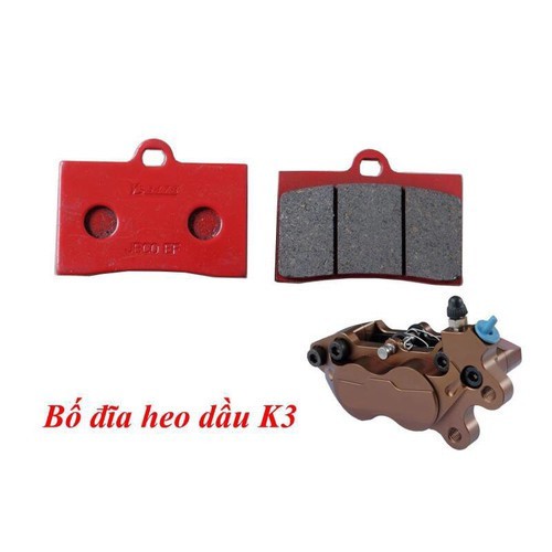 Bố thắng đĩa heo brembo 4 pis
