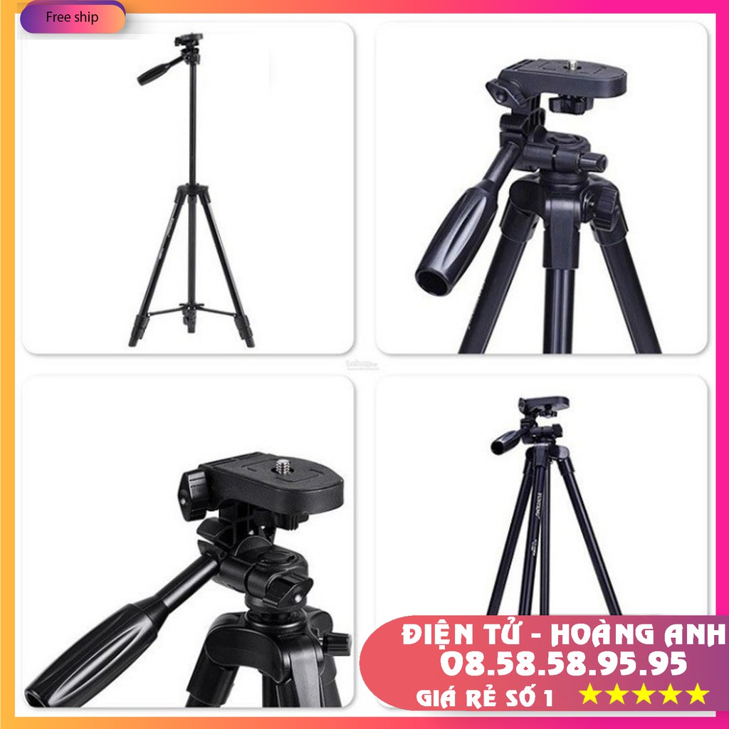 Chân Máy Ảnh Camera Chuyên Nghiệp Yunteng VCT 5208 + 3388  Livestream Hàng Chính Hãng