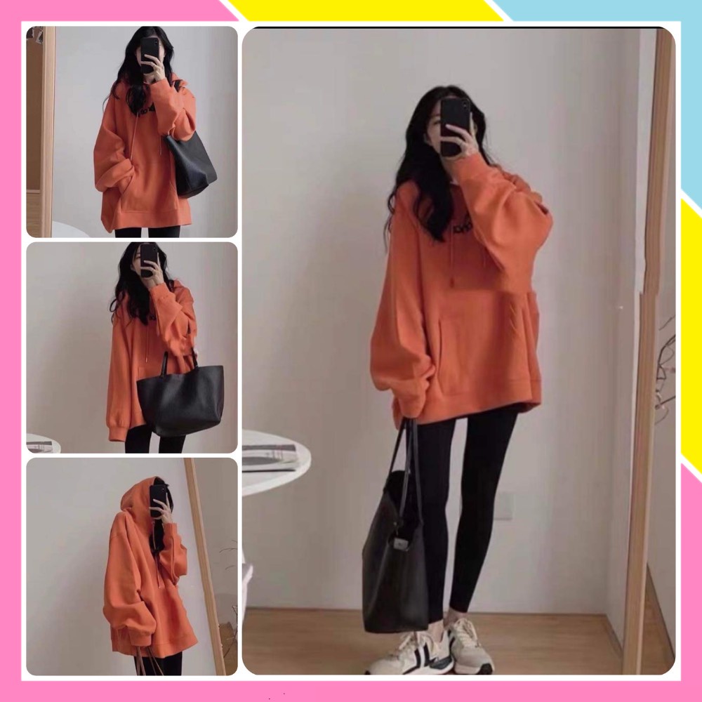 Set bộ đồ nữ áo nỉ bông hoodie form rộng dài tay thu đông quần legging cao cấp giá rẻ CAMCAM Ulzzang