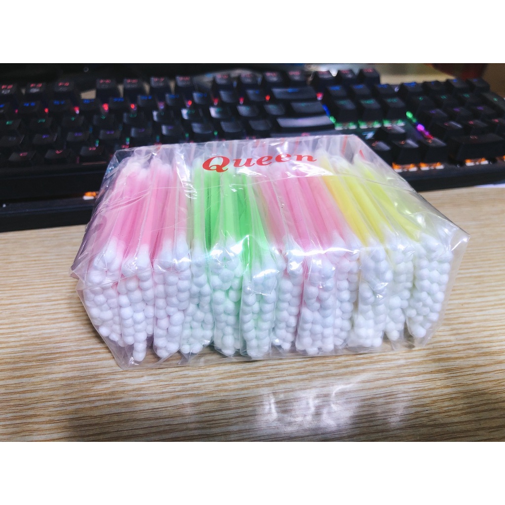 1 Lốc 12 Gói Tăm Bông Ráy Tai Queen Loại Lớn