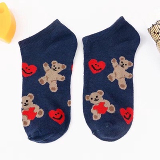 05 đôi tất Gấu Tim cổ ngắn (05 màu)