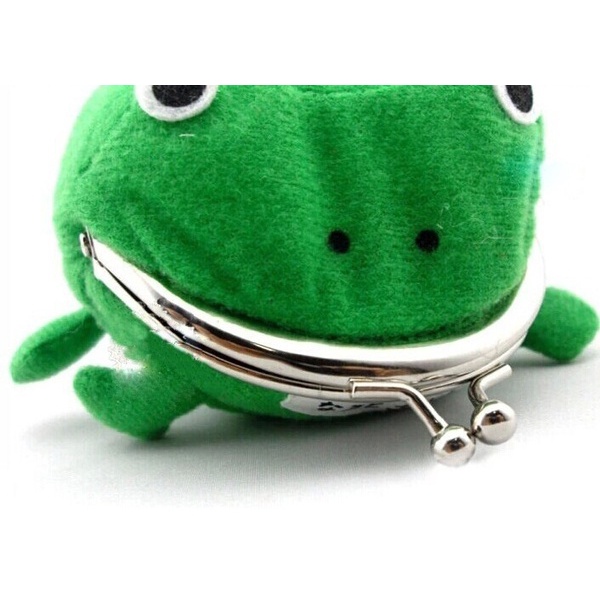 Ví Đựng Tiền Xu Hình Chú Ếch Nhồi Bông Dễ Thương