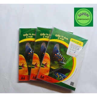Combo 5 tập-10 tập giấy in ảnh kansai 2 mặt a4 định lượng 140gsm - ks-98