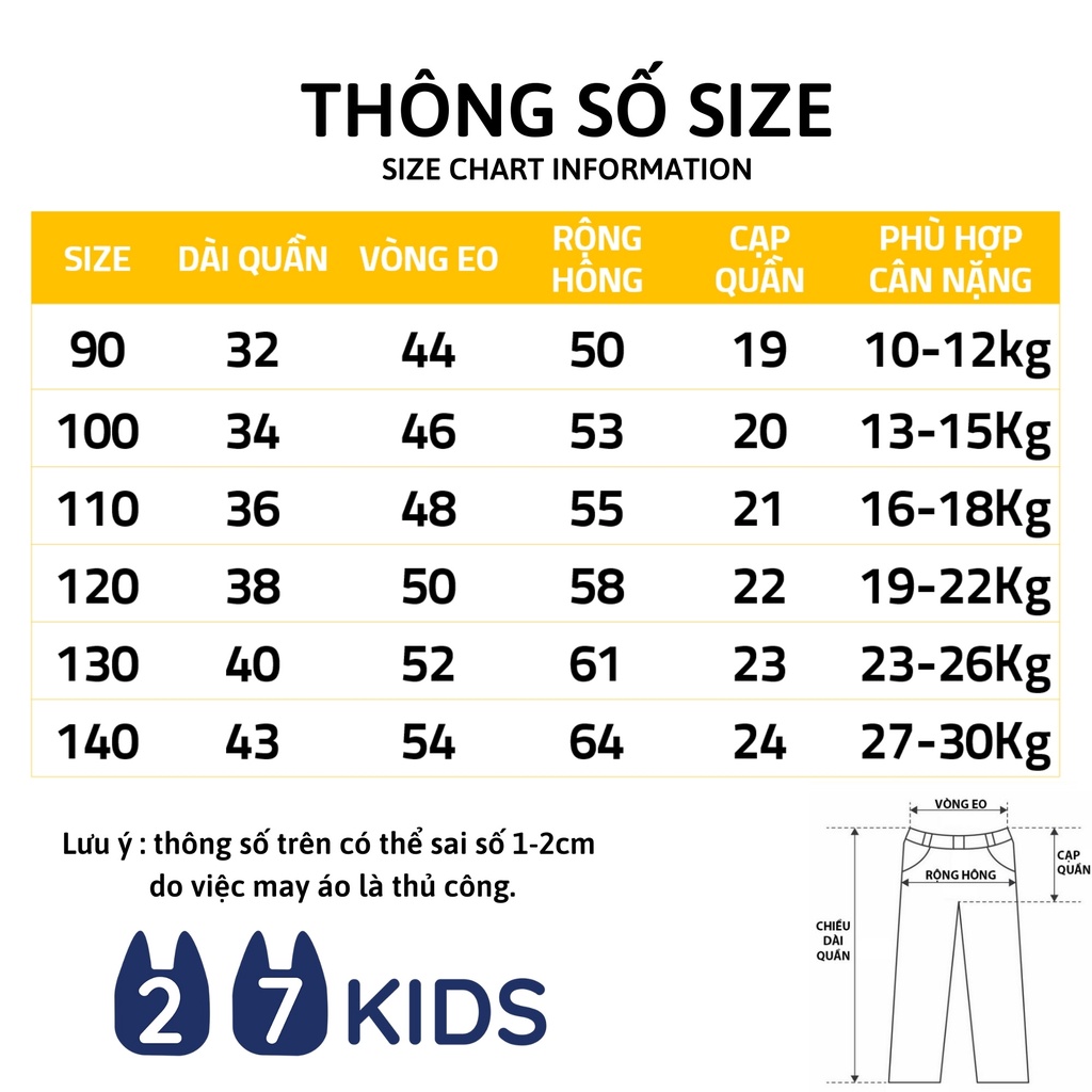 [Mã SKAMFSW175 giảm 10K đơn 50K] Quần lửng bé gái 27Kids 27Home quần thun nữ mềm mỏng mát cho trẻ từ 2-10 Tuổi GSPM1