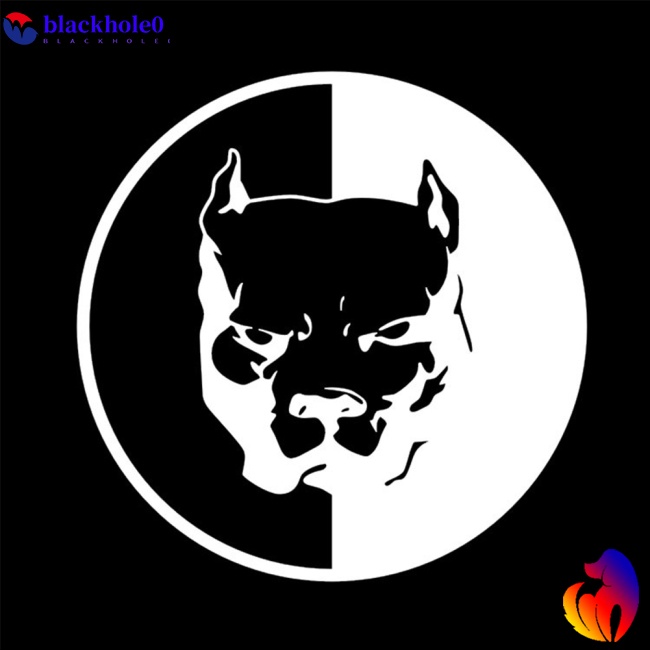 Miếng dán trang trí xe hơi hình chú chó Bull ngộ nghĩnh