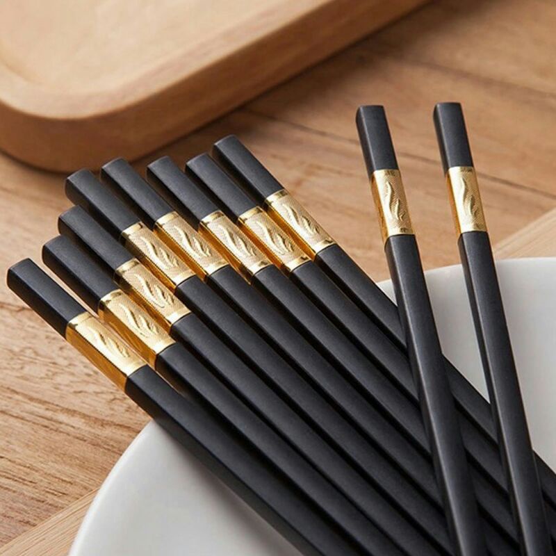 Bộ 10 đôi đũa khảm vàng hàn quốc