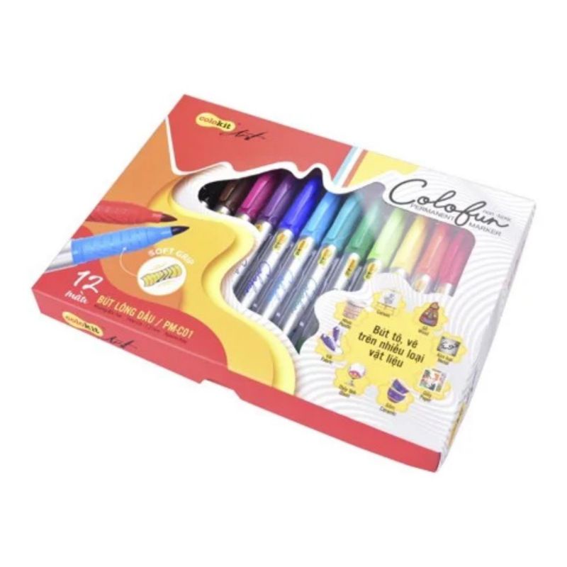 Vỉ Bút lông màu dầu Colofun Marker Colokit PM-C01