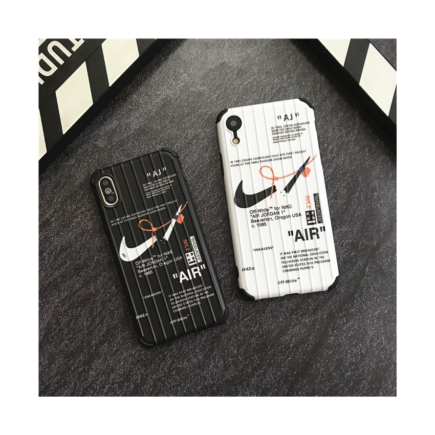 Ốp điện thoại TPU in hình logo AIR màu trắng đen cho iPhone 11 Pro MAX 7 8 Plus XR XS MAX SE 2020 | BigBuy360 - bigbuy360.vn