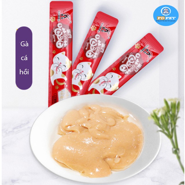 Xả kho, Đồ ăn vặt súp thưởng, gói thưởng cho mèo thú cưng dinh dưỡng ống 15g