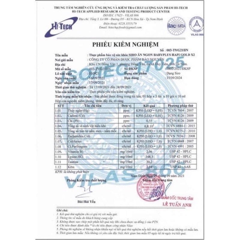 SIRO ĂN NGON BABY PLUS 30 gói