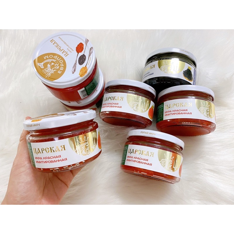 [HÀNG NGA-SIZE TO] Trứng cá hồi Nga NKPA hộp 220gram.