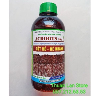 Chai 1lít acroot 10sl - điều hoà sinh trưởng tốt rễ đẻ nhánh