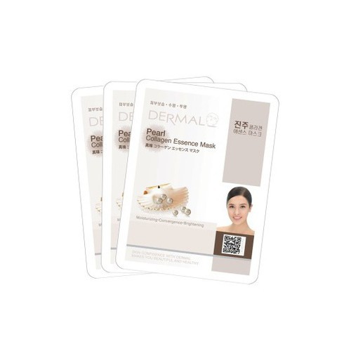 [QUÀ TẶNG] Mặt nạ chiết xuất từ collagen và ngọc trai Dermal Pearl Collagen Essence Mask 23g