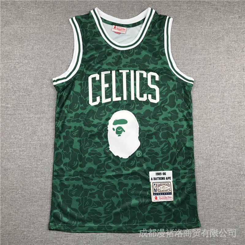 Nba jersey Boston Celtics x BAPE no.93 Áo Bóng Rổ Màu Xanh Lá QdFd
