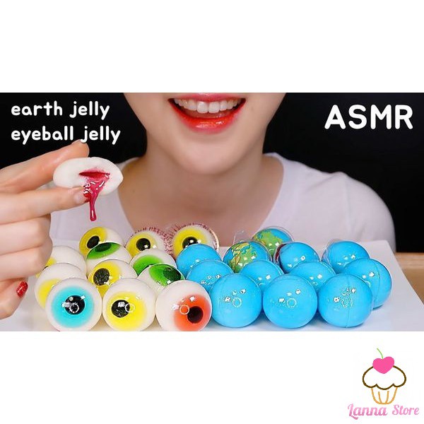 [COMBO 5 VIÊN] Kẹo dẻo Trolli Glotzer con mắt (Eyeball) / Planet Gummi - Đức